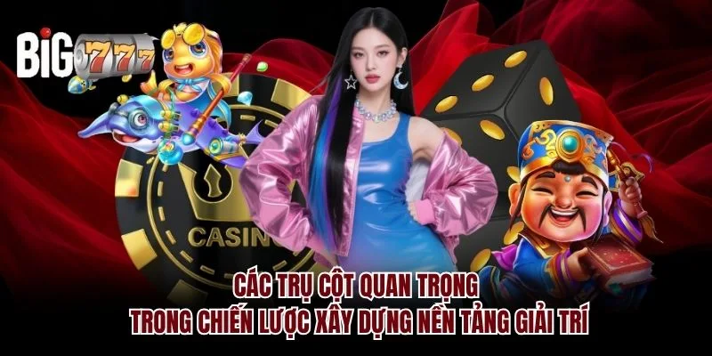Các trụ cột quan trọng trong chiến lược xây dựng nền tảng giải trí